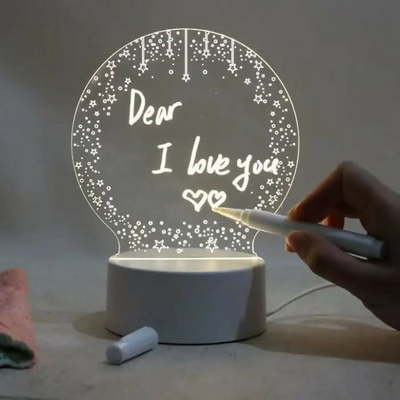 3D Creative Writeable LED Night Personalized Home Decor Lamp